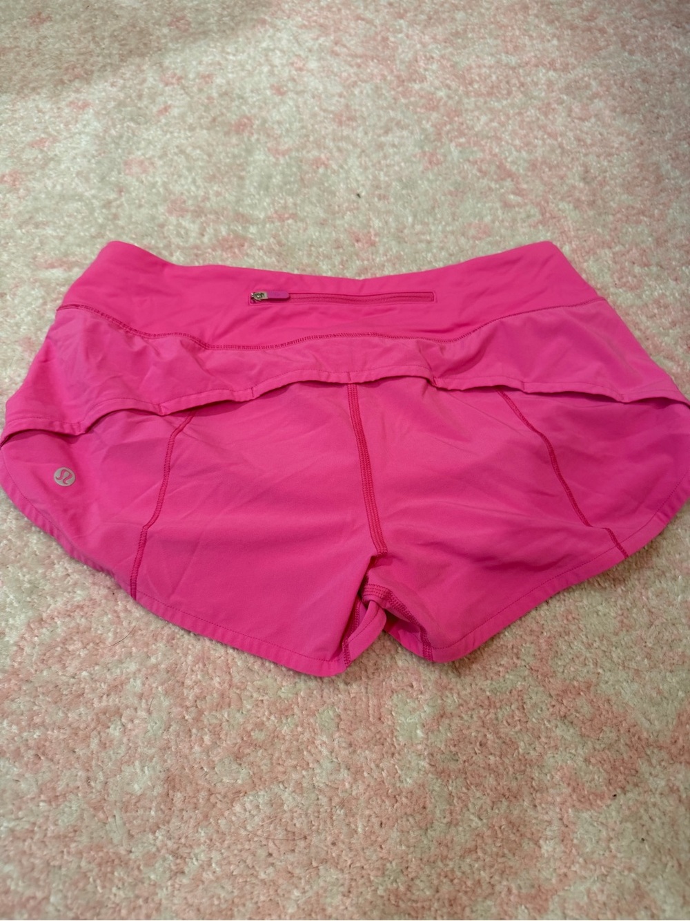 lululemon athletica Hot Pink Athletic Shorts - Picture 2 of 3
